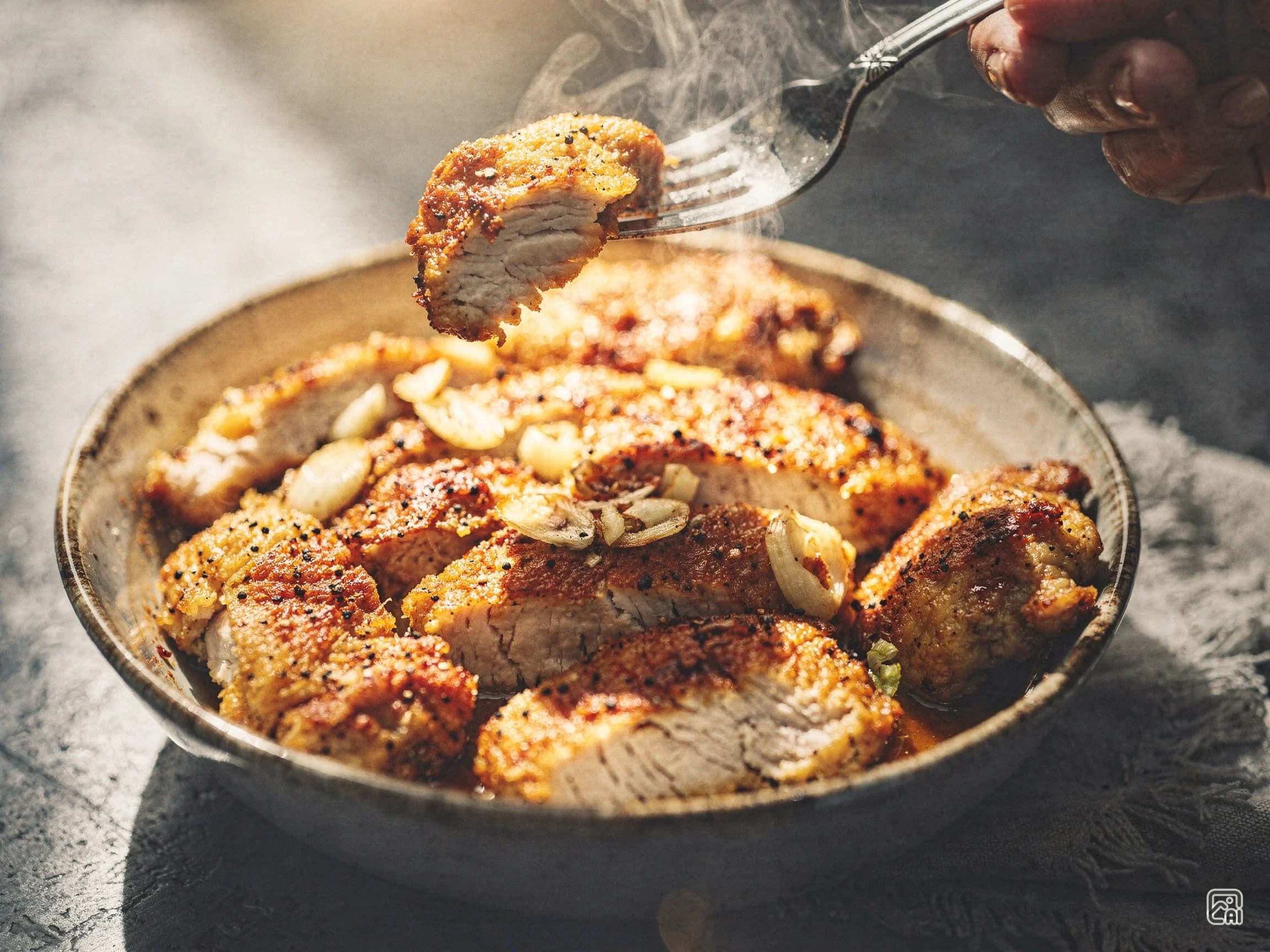 Sticky Honey Garlic Chicken Bowls