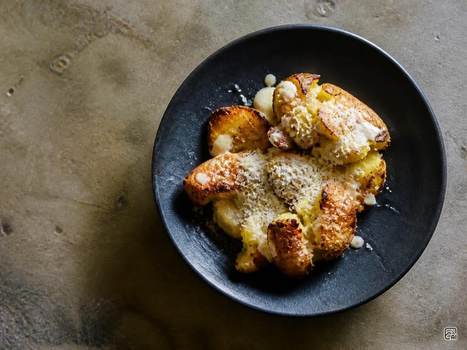 Parmesan Smashed Potatoes