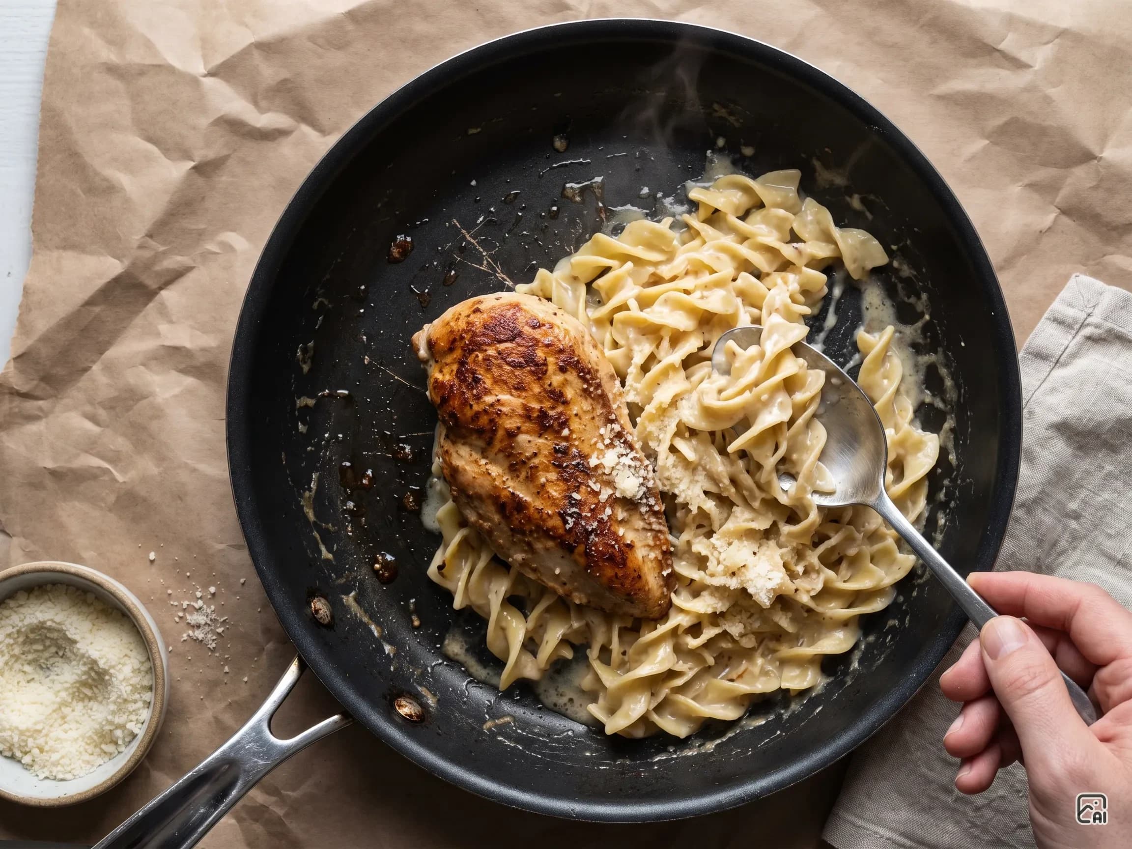 Homemade Chicken Alfredo