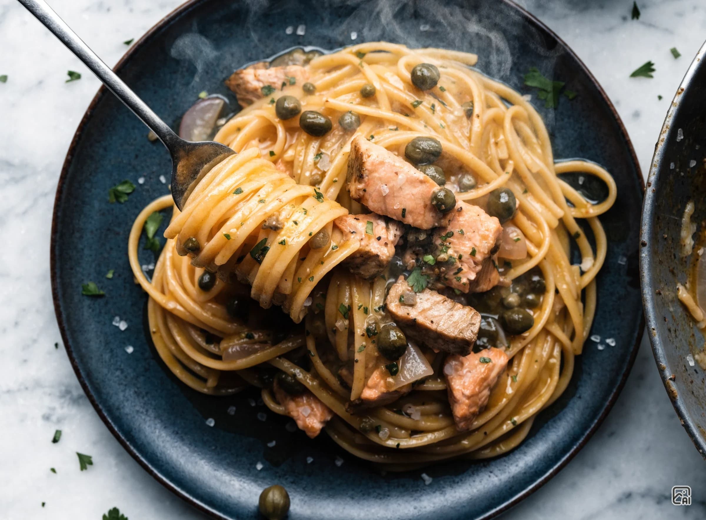 Lemon Salmon Pasta