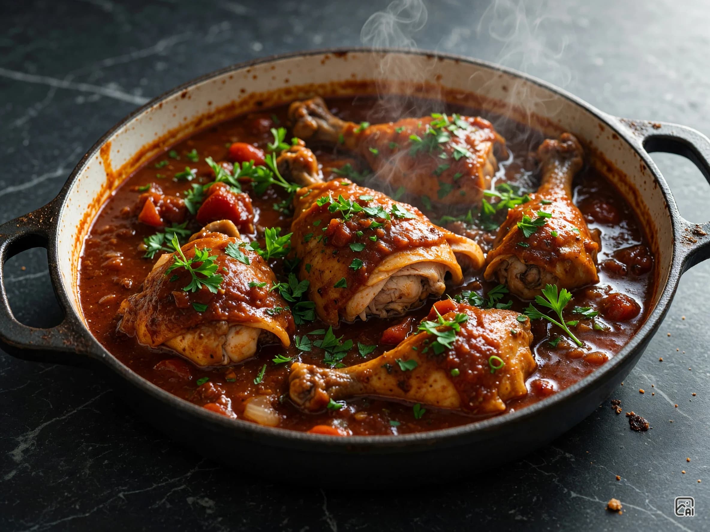 Brazilian Chicken Stew with Tomato Sauce