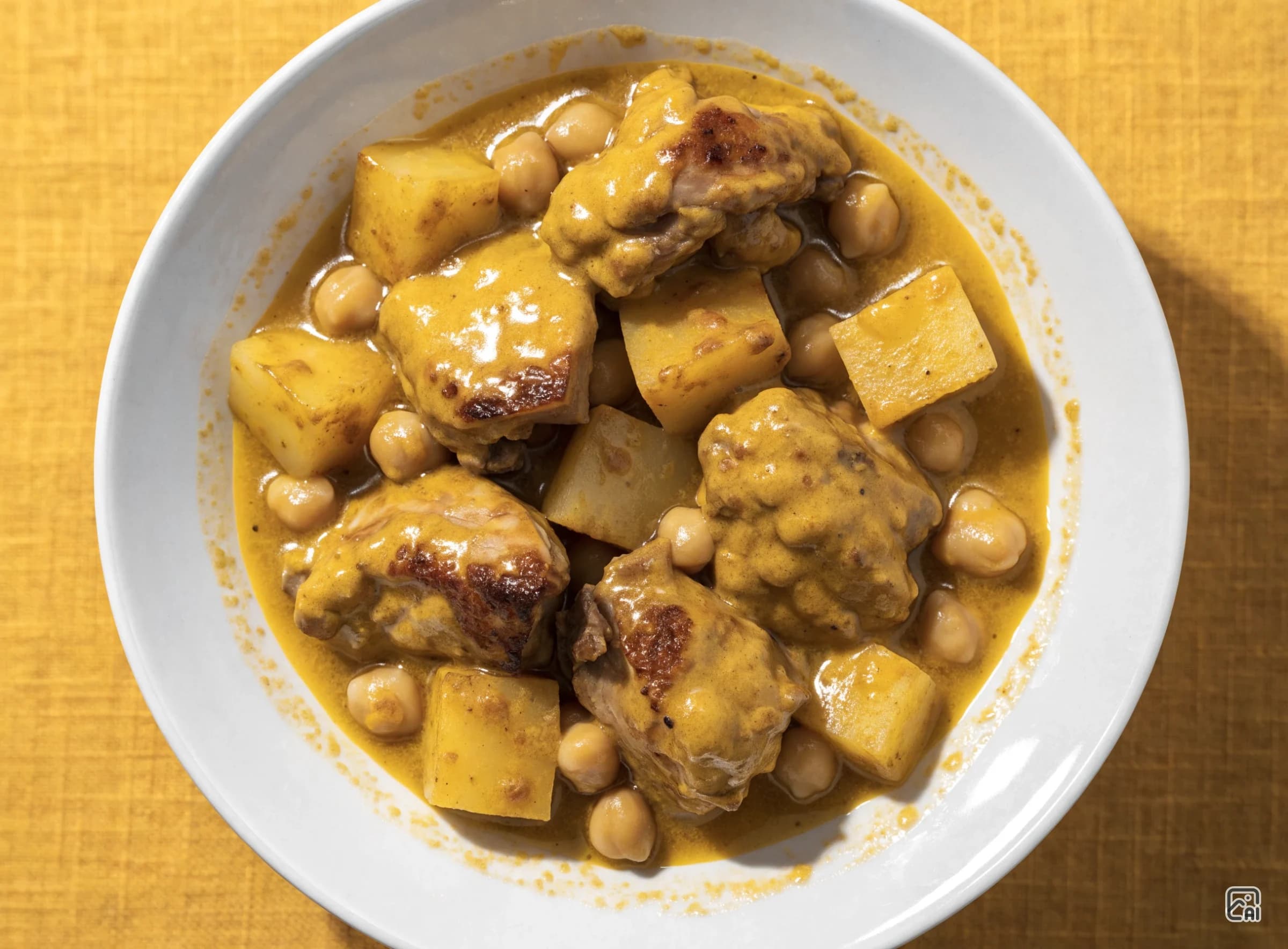 Iraqi Yellow Chicken Tashreeb